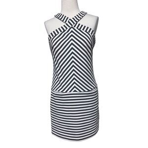 Trina Turk Mod Style Sleeveless Summer Dress Black & White Size 2